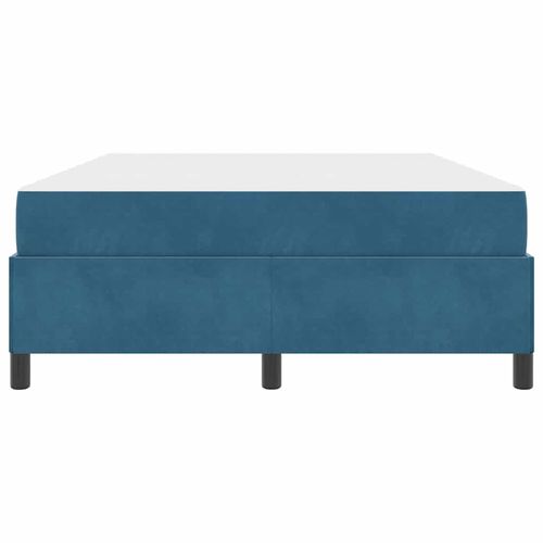 Ramka łóżka Ciemnoniebieski i biały 140 x 200 cm Aksamit na Arena.pl