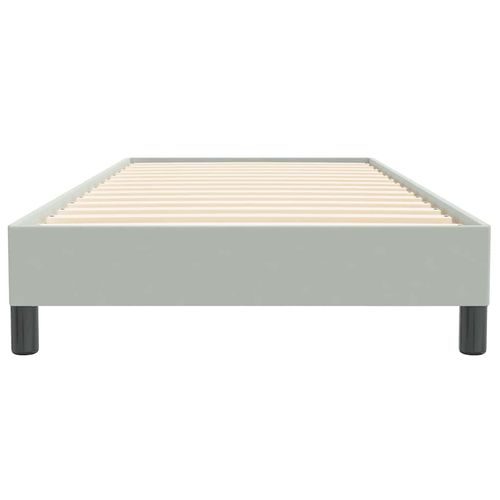 Łóżko Box Spring bez materaca Jasnoszary 90x220 cm Aksamit na Arena.pl