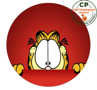 Opłatek na tort Garfield
