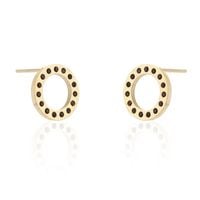 Kolczyki Ze Stali Chirurgicznej Pozłacane Sztyft Kst2143