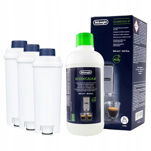 3 Filtr do Ekspresu Zamiennik Delonghi DLSC002 Odkamieniacz EcoDecalk 500ml na Arena.pl