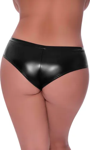 magic silk exposed plus size szorty boyfriend z niskim stanem czarny na Arena.pl