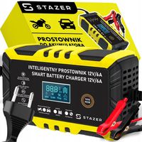 PROSTOWNIK DO AKUMULATORÓW SAMOCHODOWY AUTOMATYCZNY Z FUNKCJĄ NAPRAWY 12V