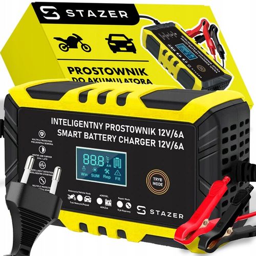 PROSTOWNIK DO AKUMULATORÓW SAMOCHODOWY AUTOMATYCZNY Z FUNKCJĄ NAPRAWY 12V na Arena.pl