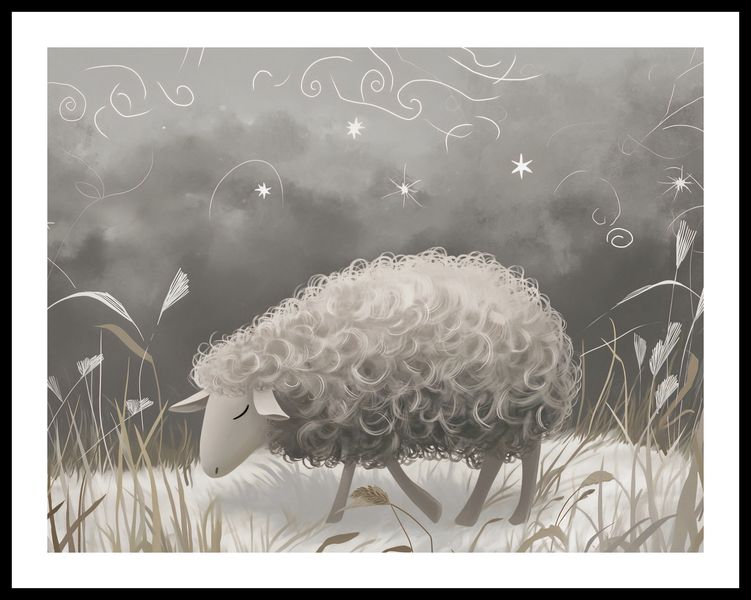 Plakat 65x50cm Bujna Owca zdjęcie 3