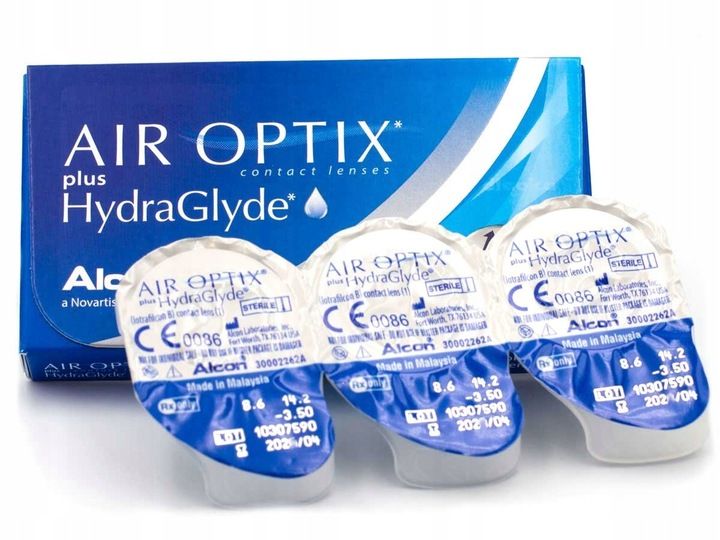 Air Optix Plus HydraGlyde, 3 szt. -3.75 zdjęcie 2