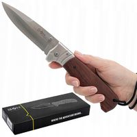 POTĘŻNY NÓŻ MYŚLIWSKI SKŁADANY WOJSKOWY 27,5cm TURYSTYCZNY Stal 440