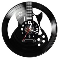 Zegar ścienny z płyty winylowej Gitara 51.14