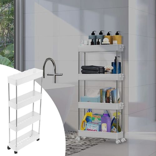 PÓŁKA ŁAZIENKOWA KUCHENNA SZAFKA NA KÓŁKACH REGAŁ 4 POZIOMOWY Z na Arena.pl