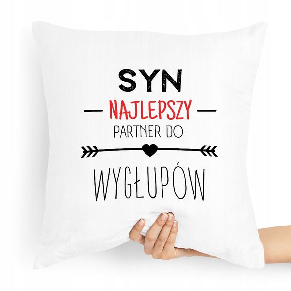 Poduszka Prezent Dla Syna Partner Do Wygłupów Z Nadrukiem Ze Zdjęciem zdjęcie 1