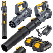 DMUCHAWA AKUMULATOROWA DO LIŚCI ŚNIEGU OSUSZANIA OGRODOWA 21V 2x 2AH