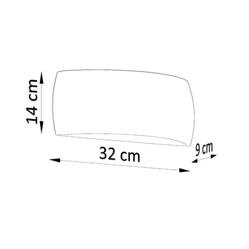 Kinkiet ceramiczny PONTIUS szary na Arena.pl