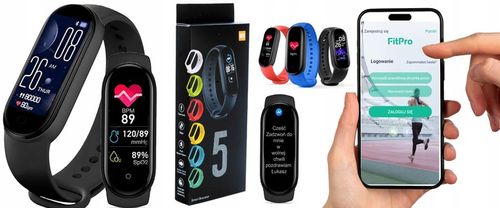 SMARTBAND M5 SMARTWATCH OPASKA PULS KROKI ROZMOWY na Arena.pl