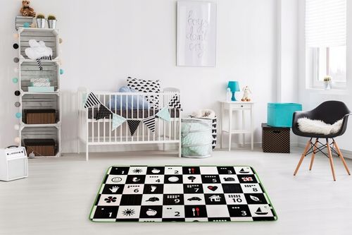 MATA PIANKOWA SZACHOWNICA POLSKI ALFABET 120x180x1CM DWUSTRONNA DUŻA GRUBA na Arena.pl