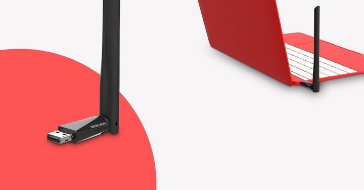 Karta sieciowa WIFI USB TP-LINK Adapter AC650 + ANTENA 5GHz Zewnetrzna DUAL zdjęcie 2