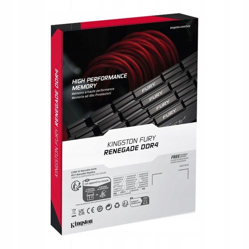 Pamięć DDR4 Kingston Fury Renegade 16GB (2x8GB) 3600MHz CL16 1,35V czarna na Arena.pl