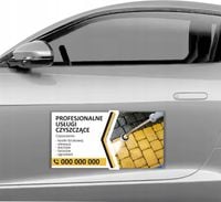 MAGNES NA SAMOCHÓD MATA MAGNETYCZNA REKLAMOWA 60X30 usługi czyszczące