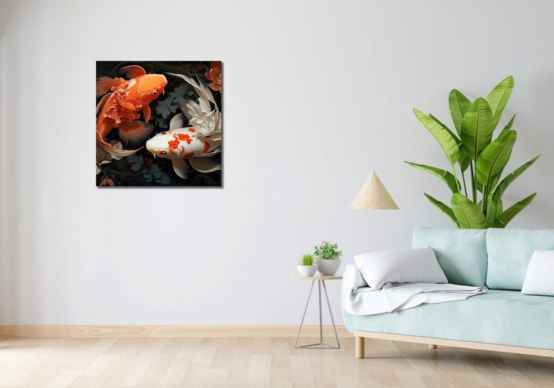 Obraz 70x70cm Harmonijny Taniec zdjęcie 2