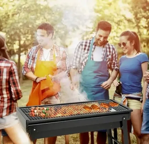 Grill węglowy BBQ 60 x 22 cm zdjęcie 5