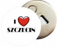 Otwieracz DO PIWA z magnesem pamiątka I LOVE SZCZECIN różne miasta