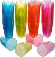 Plastikowe kubki wielorazowe kolorowe 36 szt. na imprezę, komunię, urodziny
