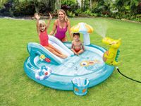 dmuchany plac zabaw zjeżdżalnia krokodyl intex 57165