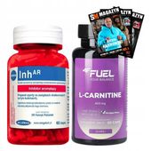 MEGABOL INHAR 60 KAPS TESTOSTERON WSPARCIKE + 4F FUEL L-CARNITINE 60 KAPS
