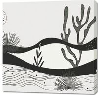 Obraz 90x90cm Ogród przy Nocy