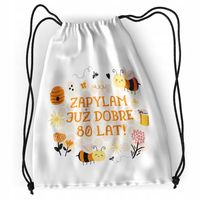 Plecak Urodziny 80 80Te Sportowy Szkolny Worek Z Nadrukiem Ze Zdjęciem