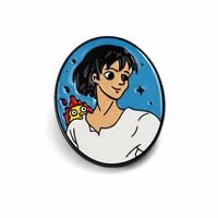 Sophie and Calcifer | 4 cm | Metal | Pin | Howl's Moving Castle