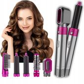 SZCZOTKO SUSZARKA DO WŁOSÓW PROSTOWNICA LOKÓWKA SZCZOTKA WIELOFUNKCYJNA 5W1