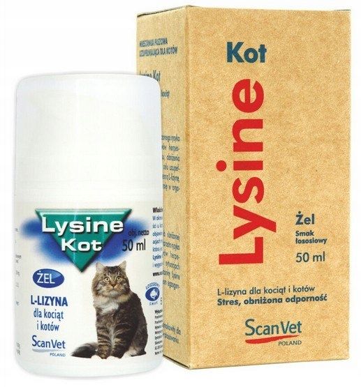Lysine Kot żel 50 ml Scanvet zdjęcie 1