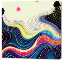 Obraz 90x90cm Wodnista Tafla