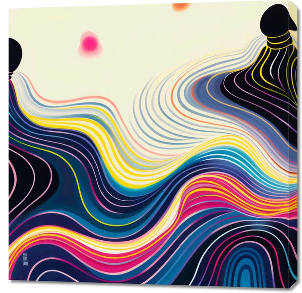 Obraz 90x90cm Wodnista Tafla zdjęcie 1