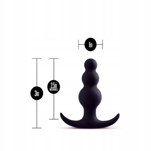 Anal Adventures Platinum Beaded Plug Black na Arena.pl