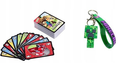 BRELOK MINECRAFT + UNO MINECRAFT KARTY 112 na Arena.pl
