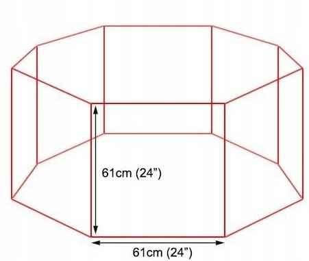 Metalowy Składany Kojec dla Psa Królika do Domu na Zewnątrz Zagroda na Arena.pl