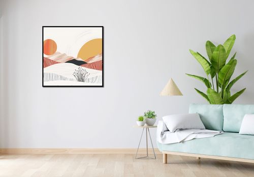 Plakat 80x80cm Roztańczone Słońce na Arena.pl