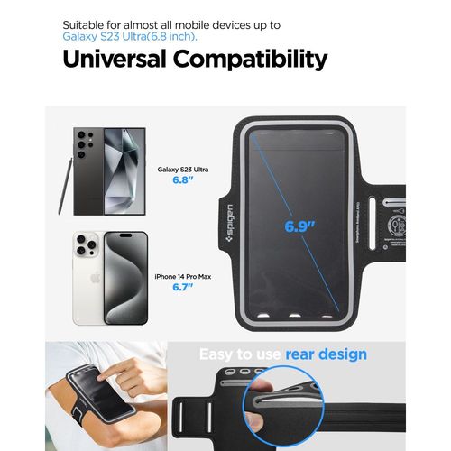 SPIGEN A703 DYNAMIC SHIELD ARMBAND BLACK na Arena.pl