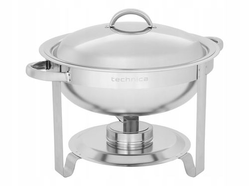 Podgrzewacz gastronomiczny na pastę okrągły 4 L stalowa pokrywa TECHNICA na Arena.pl