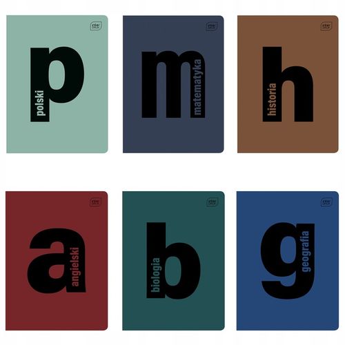 6x Zeszyt przedmiotowy tematyczny A5/60 PLASTIK OKŁ na Arena.pl