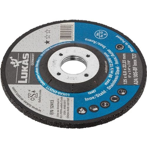 tarcza wypukła t27 125*6.0*22 a24/30s-bf inox premiumflex - t27 125 6.4r na Arena.pl