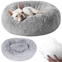 Legowisko dla Psa Włochate Kota Miękkie Posłanie Puszyste Kojec Okrągłe 60