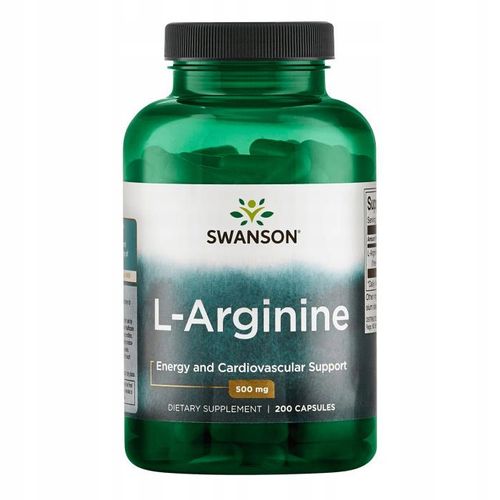 L-ARGININA 500 masa mięśniowa LIBIDO 200k SWANSON na Arena.pl
