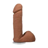 doc johnson ultraskyn model z przyssawką i systemem vac-u-lock, brązowy