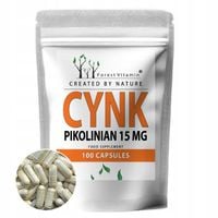 CYNK PIKOLINIAN 15mg PRZYSWAJALNY 100 KAPS MOCNY PIĘKNA SKÓRA ZERO TRĄDZIKU