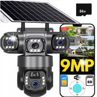 KAMERA SOLARNA 4G ZEWNĘTRZNA TRZY OBIEKTYWY HD 3X3MP KARTA SIM LTE