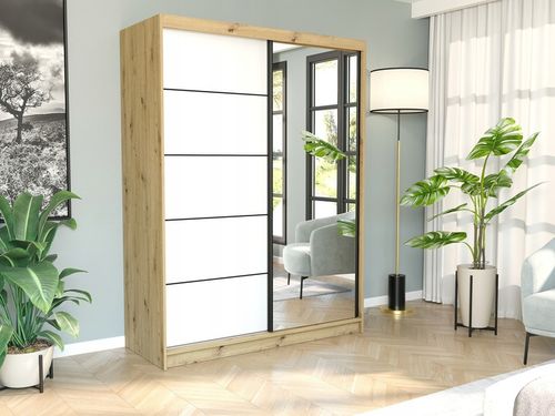 Szafa przesuwna Rivano VI 150 cm z lustrem na Arena.pl