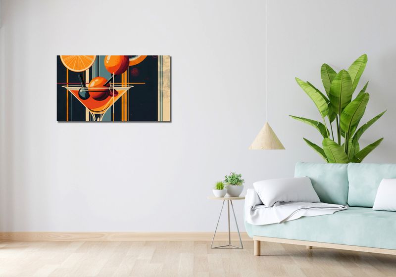 Obraz 90x50cm Koktajl w Stylu zdjęcie 2
