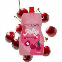 Owolovo Jelly Galaretka w tubce jabłko wiśnia deser bez cukru 200g